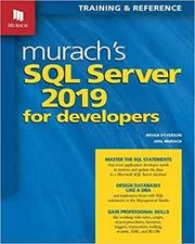Book cover for "Murach's SQL Server 2019 for Developers" by Joel Murach