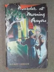 Book cover for "Murder at Morning Prayers" by George Bellairs
