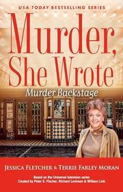 Book cover for "Murder Backstage"