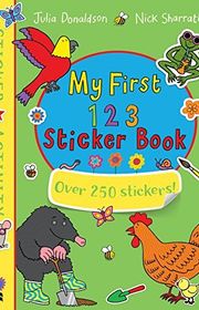 Book cover for "My First 123 Sticker Book: Over 230 Stickers!"