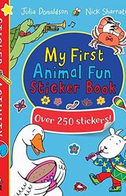 Book cover for "My First Animal Fun Sticker Book: Over 250 Stickers!"