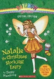 Book cover for "Natalie the Christmas Stocking Fairy" by Daisy Meadows