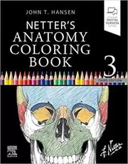 Book cover for "Netter's Anatomy Coloring Book" by John T. Hansen PhD