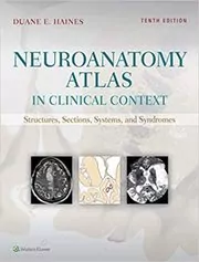 Book cover for "Neuroanatomy Atlas in Clinical Context" by Duane E. Haines