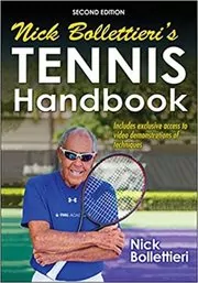 Book cover for "Nick Bollettieri's Tennis Handbook" by Nick Bollettieri