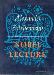 Book cover for "Nobel Lecture" by Aleksandr Solzhenitsyn