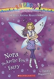 Book cover for "Nora the Arctic Fox Fairy" by Daisy Meadows