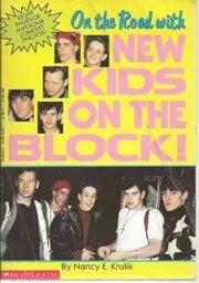 Book cover for "On the Road with New Kids on the Block" by Nancy Krulik