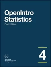Book cover for "OpenIntro Statistics" by David Diez
