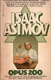Book cover for "Opus 200" by Isaac Asimov