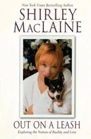 Book cover for "Out on a Leash" by Shirley MacLaine