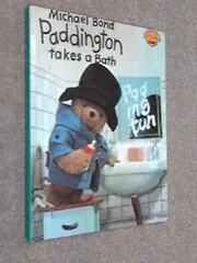Book cover for "Paddington Takes A Bath" by Michael Bond