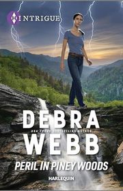 Book cover for "Peril in Piney Woods" by Debra Webb