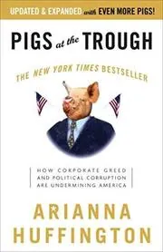 Book cover for "Pigs at the Trough"