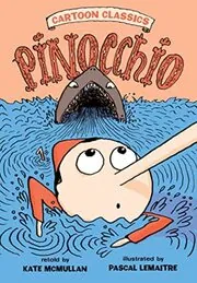 Book cover for "Pinocchio" by Kate McMullan