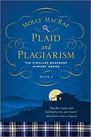 Book cover for "Plaid and Plagiarism" by Molly MacRae