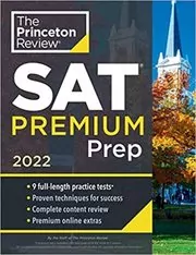 Book cover for "Princeton Review SAT Premium Prep, 2022" by The Princeton Review