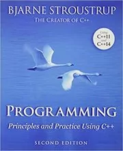 Book cover for "Programming" by Bjarne Stroustrup