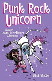 Book cover for "Punk Rock Unicorn" by Dana Simpson