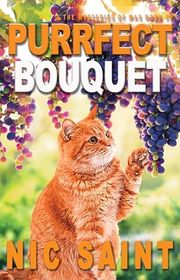 Book cover for "Purrfect Bouquet" by Nic Saint