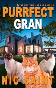 Book cover for "Purrfect Gran" by Nic Saint