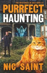 Book cover for "Purrfect Haunting" by Nic Saint