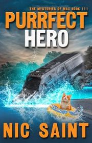 Book cover for "Purrfect Hero" by Nic Saint
