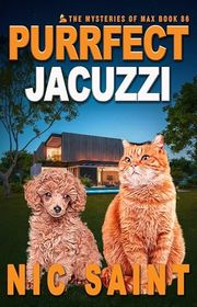Book cover for "Purrfect Jacuzzi" by Nic Saint