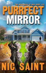 Book cover for "Purrfect Mirror" by Nic Saint