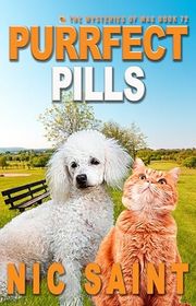 Book cover for "Purrfect Pills" by Nic Saint