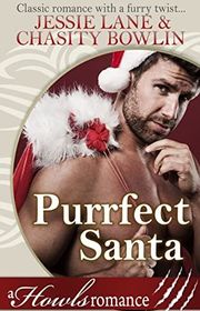 Book cover for "Purrfect Santa" by Jessie Lane