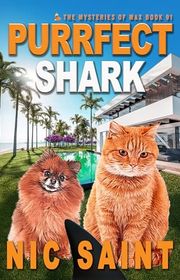 Book cover for "Purrfect Shark" by Nic Saint