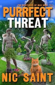 Book cover for "Purrfect Threat" by Nic Saint