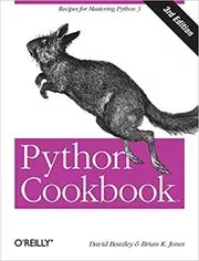 Book cover for "Python Cookbook" by David Beazley