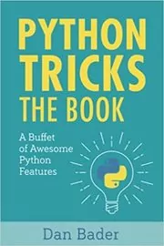 Book cover for "Python Tricks" by Dan Bader