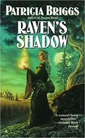 Book cover for "Raven's Shadow" by Patricia Briggs