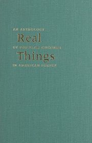Book cover for "Real Things: An Anthology of Popular Culture in American Poetry"
