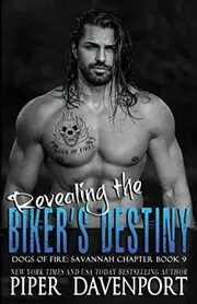 Book cover for "Revealing the Biker's Destiny" by Piper Davenport