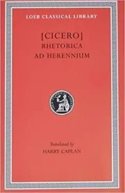 Book cover for "Rhetorica ad Herennium" by Cicero