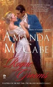 Book cover for "Rogue Grooms" by Amanda McCabe