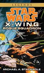 Book cover for "Rogue Squadron" by Michael A Stackpole