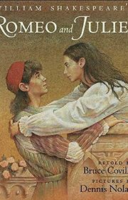 Book cover for "Romeo and Juliet" by Bruce Coville