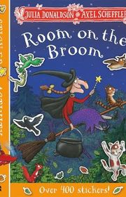 Book cover for "Room on the Broom Sticker Book"