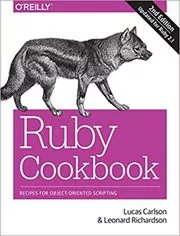 Book cover for "Ruby Cookbook" by Lucas Carlson