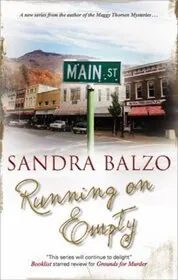 Book cover for "Running on Empty" by Sandra Balzo