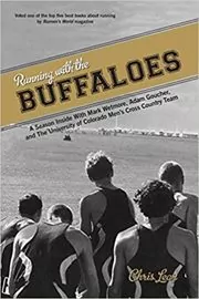 Book cover for "Running with the Buffaloes" by Chris Lear