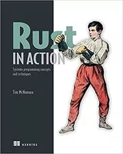 Book cover for "Rust in Action" by Tim McNamara