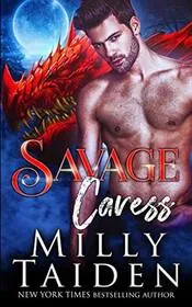 Book cover for "Savage Caress" by Milly Taiden