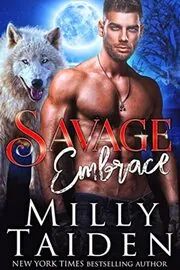 Book cover for "Savage Embrace" by Milly Taiden