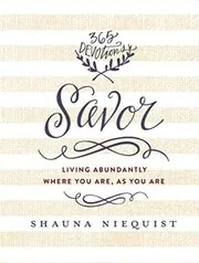 Book cover for "Savor"